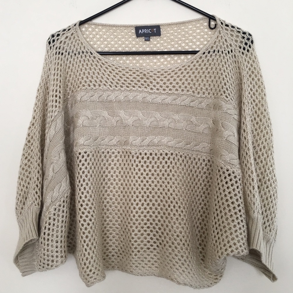 Apricot batwing sweater